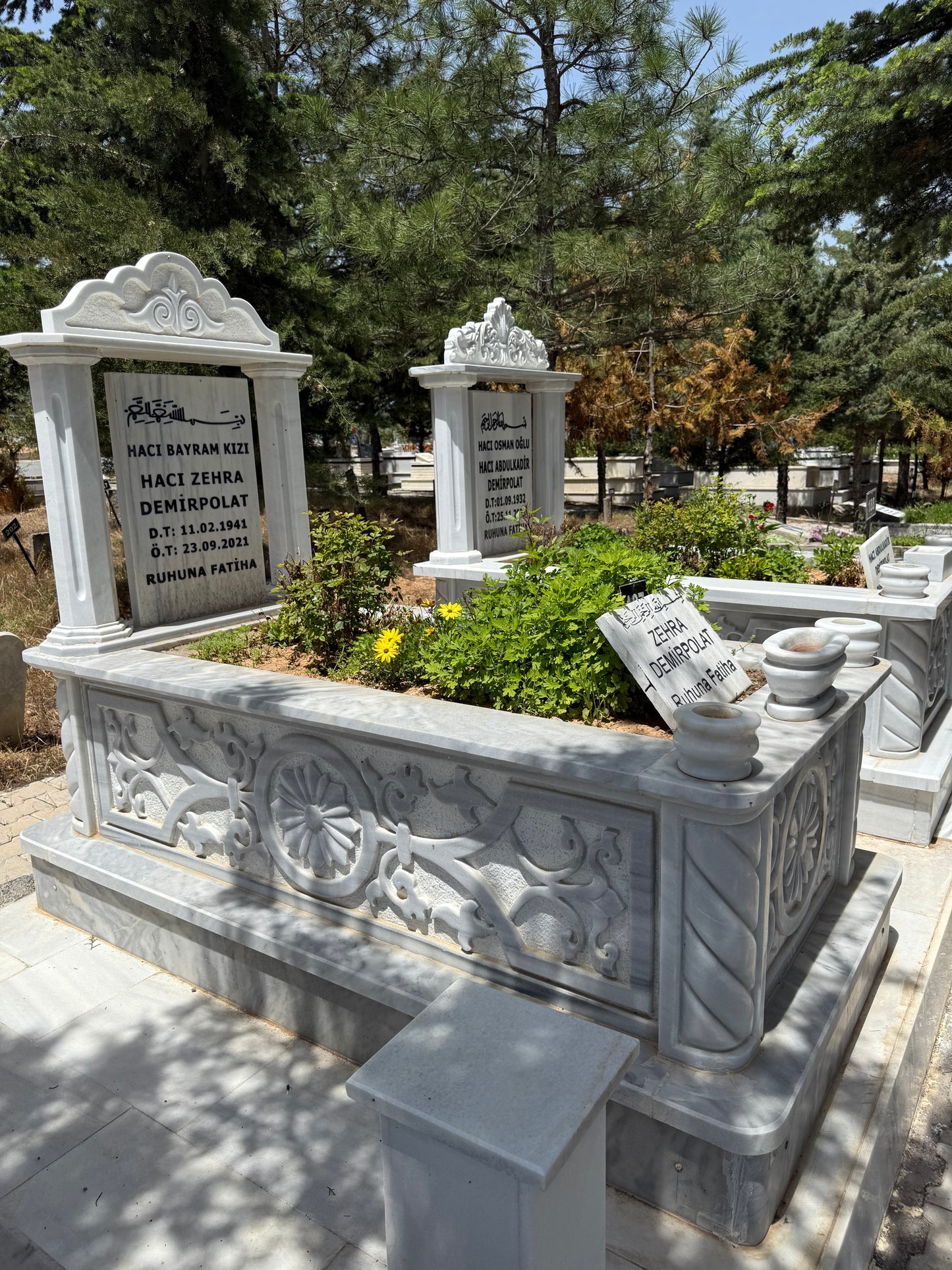 Kasımpatı İşlemeli Mezar Modeli