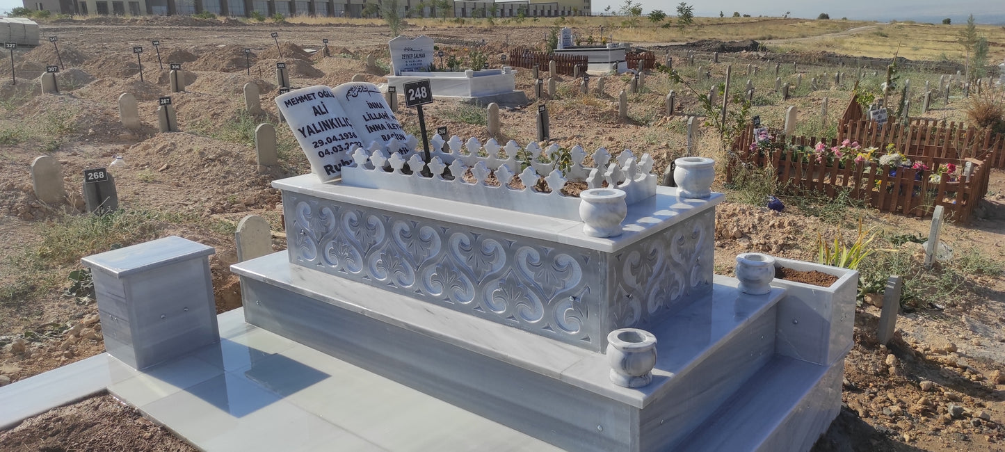 Laleli İşlemeli Mezar Modeli